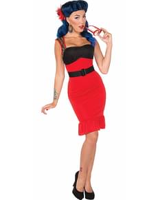 Scarlet Rose Pin Up Adult Costume