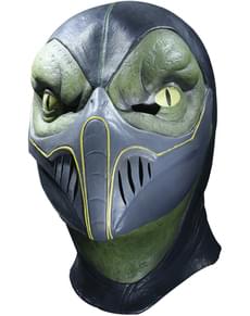 Reptile Mortal Kombat Deluxe Latex Maske for Voksen