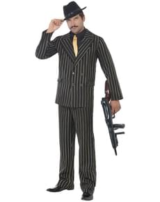 Golden Pinstripe Gangster Costume