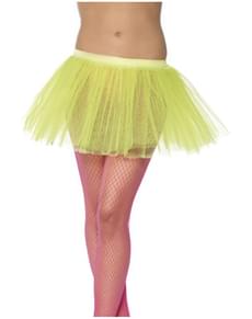 Jupon tutu jaune fluo