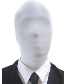 Weiße Morphsuit Maske