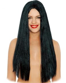 Parrucca capelli lisci nera