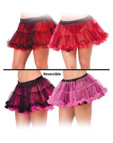 Tutu réversible rose / rouge