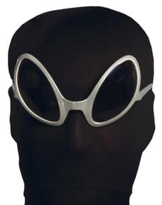 Occhiali extra terreste argentati