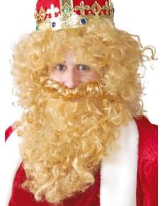 Peluca de Rey Gaspar con barba