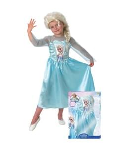 Frozen Elsa costume with wig for a girl