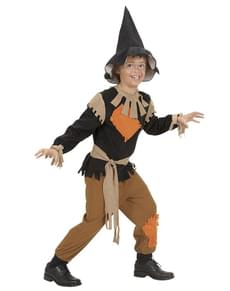 Costume da spaventapasseri con toppe da bambino