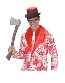 Cravatta bianca sanguinolenta