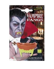 Denti fluorescenti da vampiro da adulto