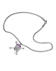 Piratentotenkopf Halskette mit Strass
