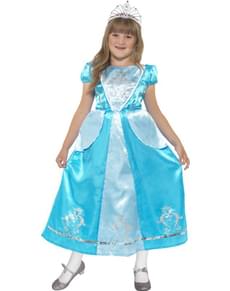 Costume da Principessa Cenerentola blu per bambina