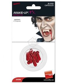 Cápsulas de sangre falsa