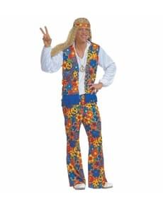 Costume da hippie festivalero per uomo