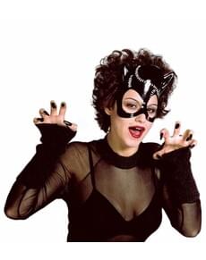 Plastic catwoman mask