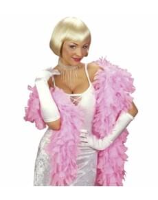 Guanti bianchi di raso elasticizzati