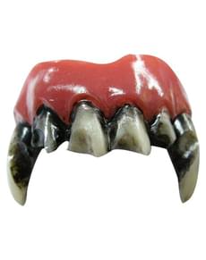 Máscara Wolf Deluxe de látex con dientes