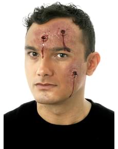 Schusswunden Latex-Prothese