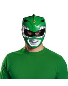 Migthy Morphin Power Ranger maske grøn til voksne