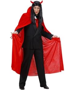 Cape rouge velours homme