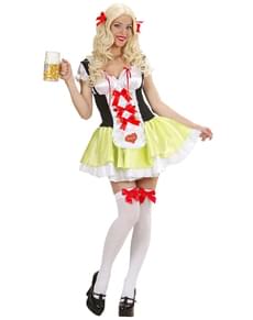 Oktoberfest-tyttö, plus koon asu