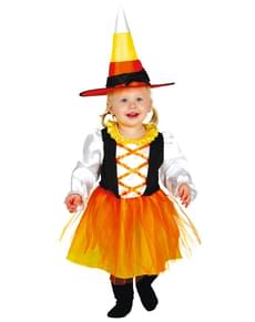 Déguisement sorcière orange bébé