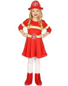 Girls Elegant Firewoman Costume