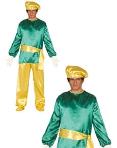 Adults Green Page Costume