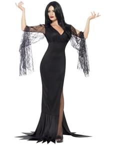 Womens Terrifying Morticia Costume