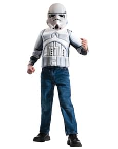 Muskuløs Stormtrooper Star Wars Kostyme sett Gutt