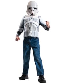 Muskulær Stormtrooper Star Wars Kostyme Sett Gutt