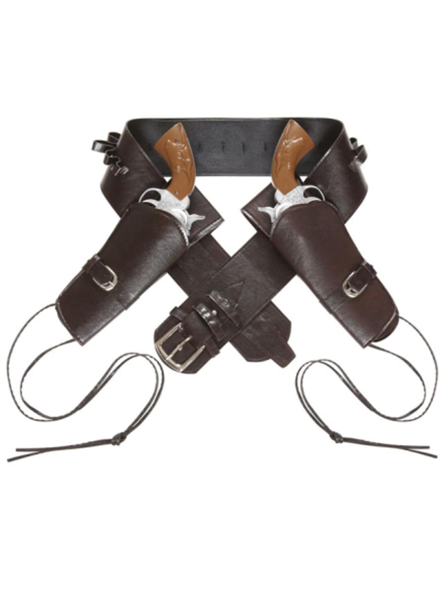 Gun Honey Pistola De Vaquero Con Funda Estilo Salvaje Oeste - Accesorio Para Disfraz Adulto - Sheriff Y Cowboy Complementos Disfraz Vaquero Adulto