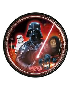 Sett med 8 Star Wars & Heroes 23cm Tallerken