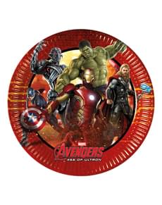 Set of 8 Avengers 2: Age of Ultron 20cm Plates