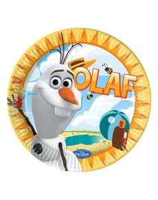 Set of 8 Olaf Summer 23cm Plates