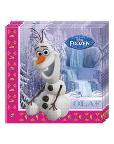 Set of 20 Frozen Alpine Napkins