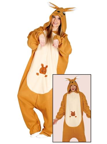 Kenguru Onesie Kostyme for Voksen