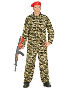 Costume da militare coraggioso per uomo