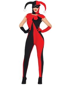 Harlekin Hofnärrin Kostüm für Damen