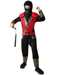 Costume da ninja kombat rosso per bambino