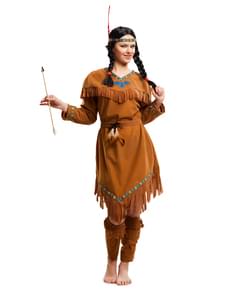 Déguisement indien guerrière femme
