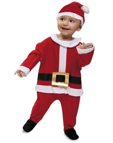 Fløyel Julenisse Babykostyme