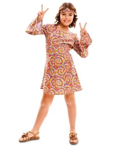 Girl's Psychedelic Hippy Costume