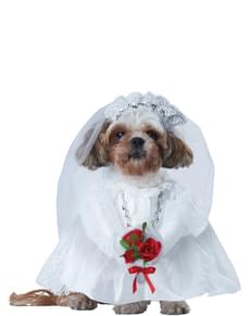 Dog's Elegant Bride Costume