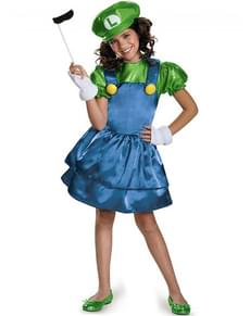 Costume Brillante da Luigi per bambina