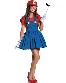 Costume Brillante Super Mario per donna