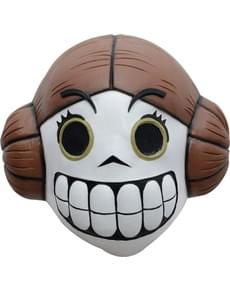 Máscara de princesa rebelde día de los muertos para adulto