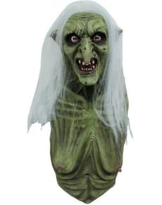 Máscara y pecho de bruja macabra para mujer
