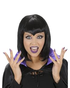 Hekse Negler, Makeup og Øyenvipper Sett Dame