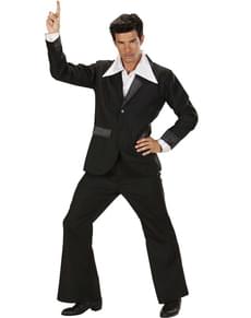 Abito disco nero per uomo