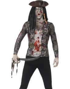 Zombie Pirat T-Skjorte for Menn